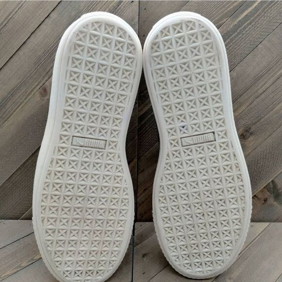 Puma Suede Platform Strap Casual Sneakers Womens Size 10 Olive Green Shoes‎ - Picture 8 of 9